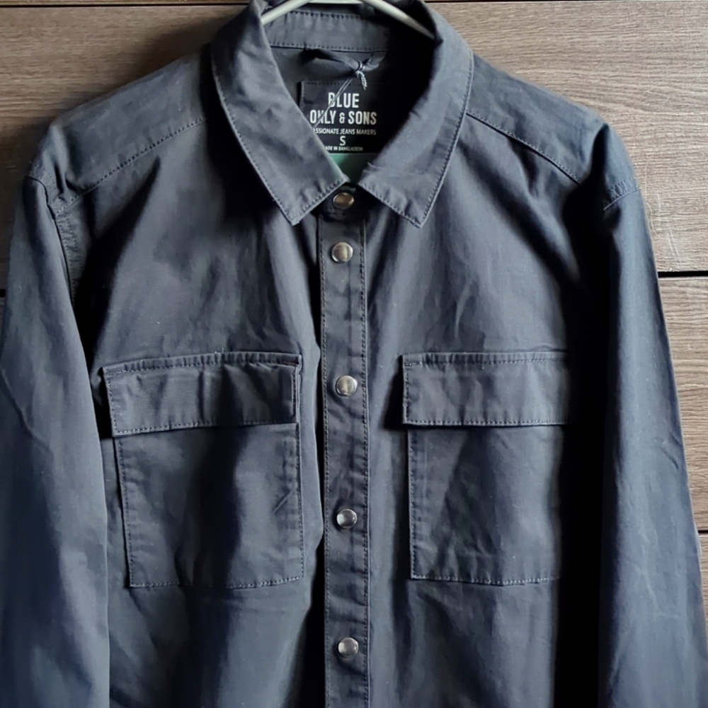 Only&Sons Overshirt for Men. New with tags Size-Small - Picture 2 of 12
